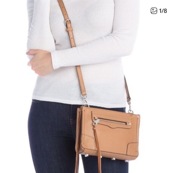 Rebecca Minkoff Handbags - Rebecca Minkoff Regan Brown pebble Leather Crossbody Bag purse EUC
